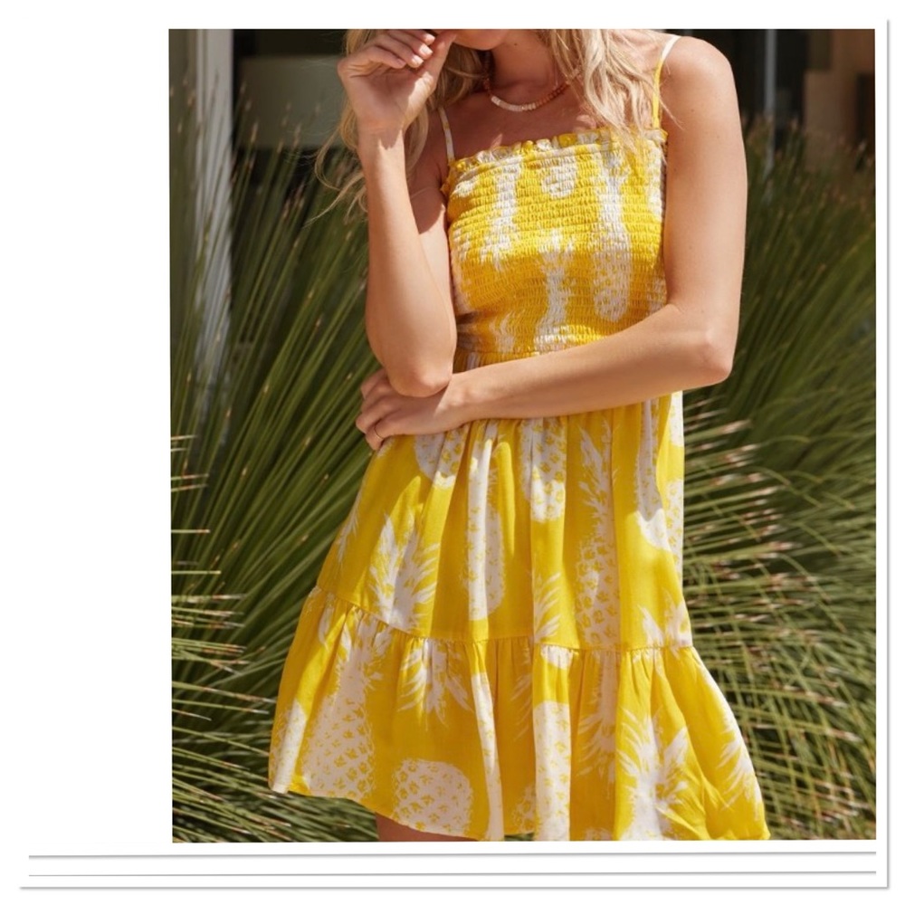 By Anthropologie Women’s Printed Smocked Mini Dress Cover Up NWT